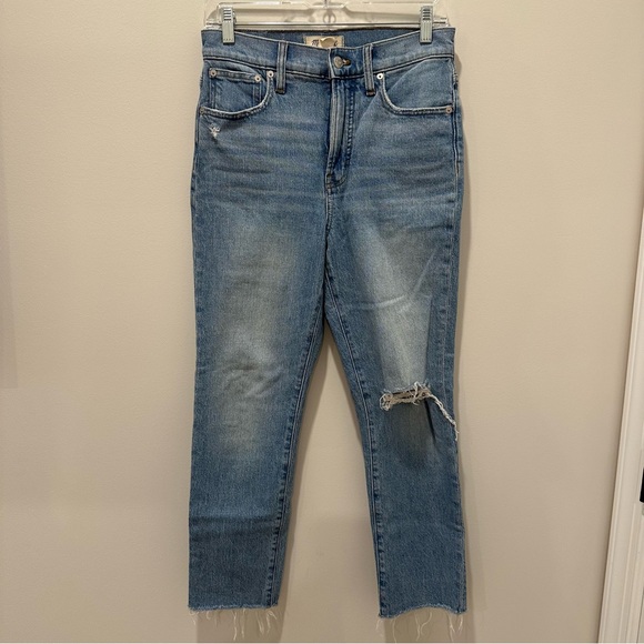 Madewell The Perfect Vintage Jean Size 26 Blue Womens Denim High Rise Wide Leg - Picture 2 of 13